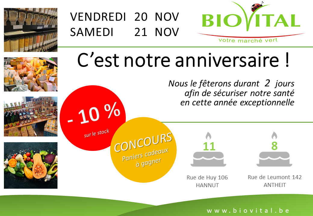 C'EST NOTRE ANNIVERSAIRE !